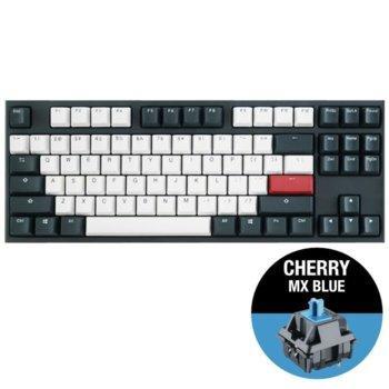 Ducky One 2 Tuxedo TKL Mechanical Keyboard-Cherry MX Blue - لوحة مفاتيح
